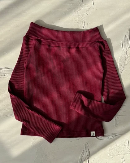 بلوز یقه قایقی  کد 1400180