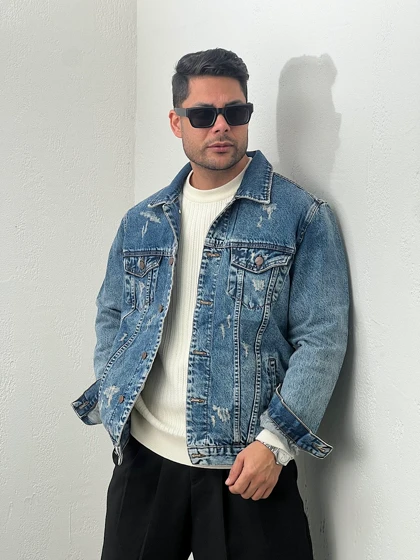 کت جین مردانه باکسی