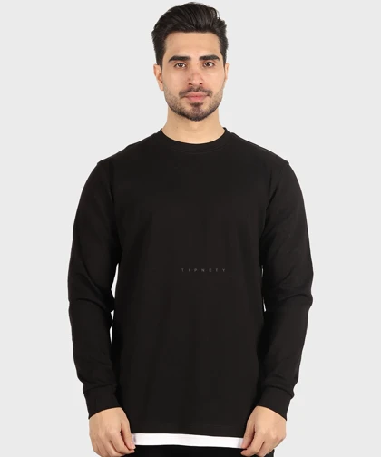 تیشرت آستین بلند مردانه ساده 2419