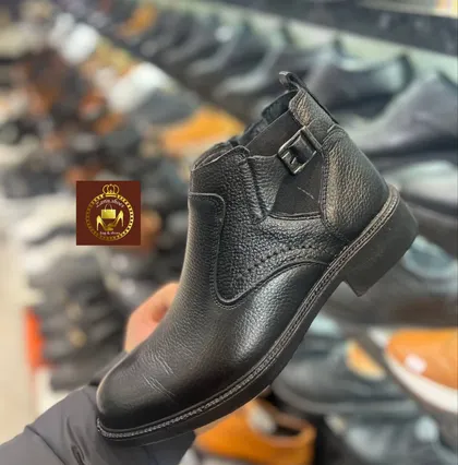 نیم بوت طبی و چرم طبیعی مردانه مدل بهگام