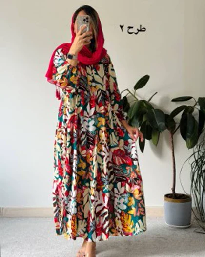 پیراهن نخی وارداتی هلیا