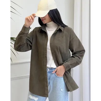 شومیز مخمل کبریتی