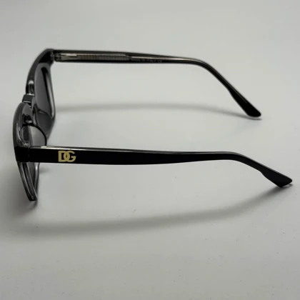 عینک آفتابی پلاریزه دولچه گابانا DOLCE GABBANA دسته سیم کشی شده لولا فنر مشکی کد 7707