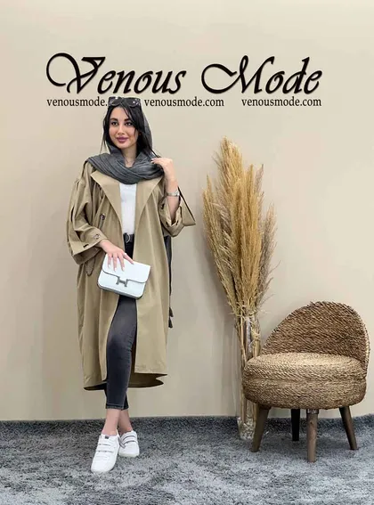 مانتو بلند زنجیردار مدل مارتینی