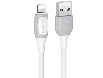 کابل شارژ سریع یواس بی به لایتنینگ 2.4 آمپر یک متری یوسامز Usams Us-SJ595 Cable Lighting 2.4A Charging & Data Cable 1M