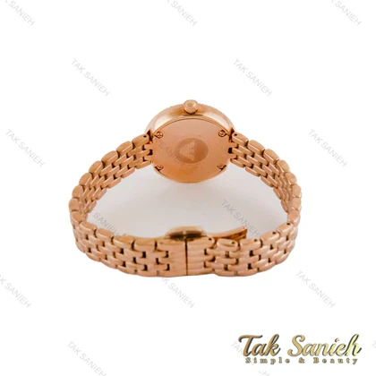 ساعت امپریو آرمانی زنانه دورنگین رزگلد صفحه سبز Armani-5179-L