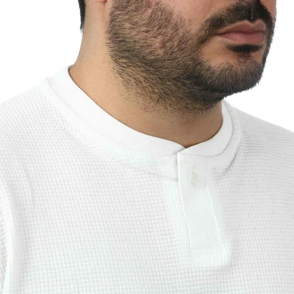 تیشرت آستین کوتاه یک دکمه مردانه سیزر مدل 15511242