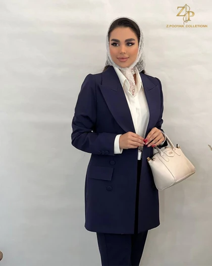 کت و شلوار زنانه مجلسی کرپ ایوا