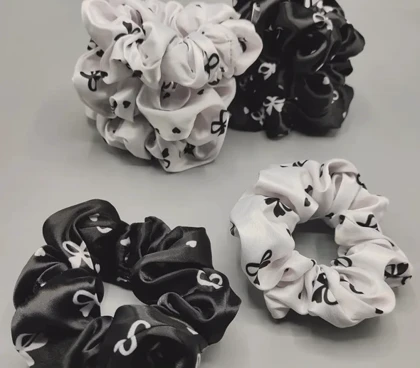 اسکرانچی سیاه و سفید- کد 1118