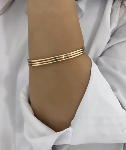 النگو زنانه ژوپینگ طلایی 661 کد 661