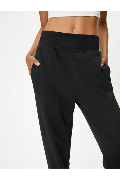 شلوار ورزشی Jogger با جیب کمر بلند و مناسب مناسب 5WAL40009IK