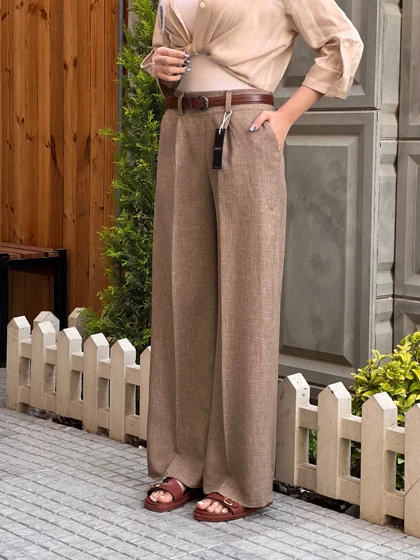 شلوار بگ پارچه ای شانتون