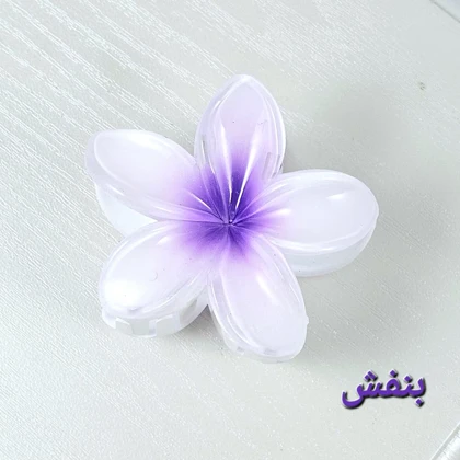 کلیپس مو زنانه مدل پلومریا بزرگ 8 سانتی متری کد G_Lnd1467