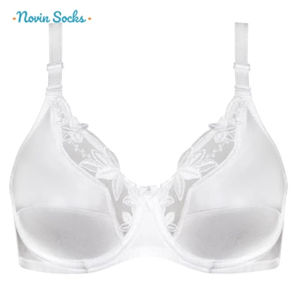 سوتین زنانه لین مدل لبه گیپوری فنردار کد 4681-521