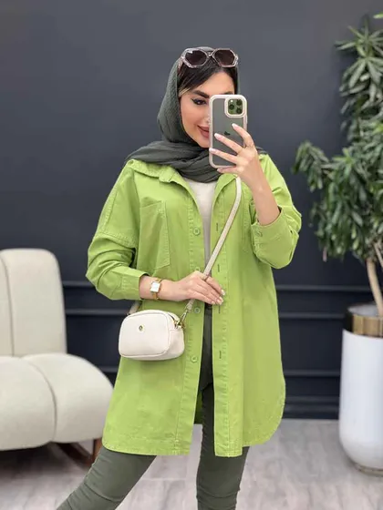مانتو دو جیب شکیبا