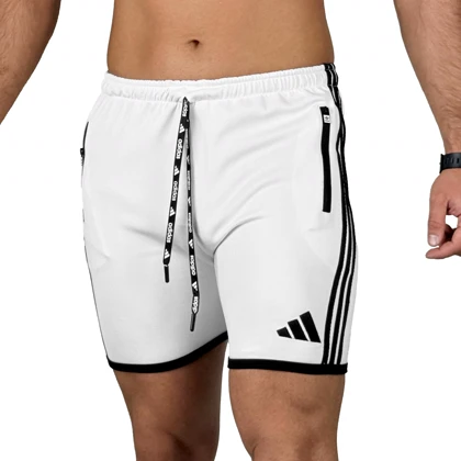 شلوارک طرح آدیداس ADIDAS کوتاه سفید
