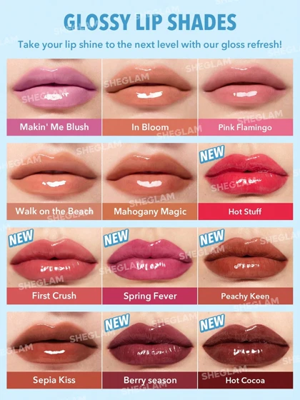 لیپ پلامپر (برق لب حجم‌دهنده) شیگلم مدل Pout-Perfect Shine Lip Plumper
