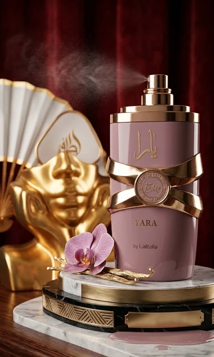 عطر زنانه یارا صورتی(با غلظت 3برابری) Lattafa Yara