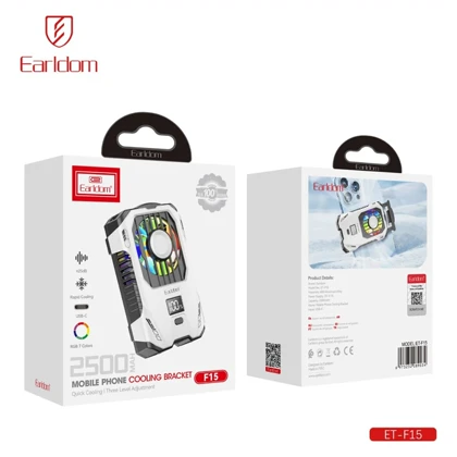فن خنک کننده گوشی ارلدام Earldom مدل ET-F15 با چراغ RGB