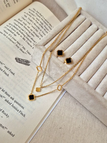 نیم ست ونکلیف مشکی