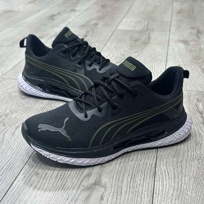 کتانی اسپرت مردانه مدل پوما PUMA رنگ مشکی یشمی