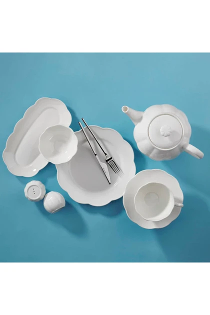سرویس صبحانه‌خوری KORKMAZ مدل Gardena Collection چینی - چندرنگ