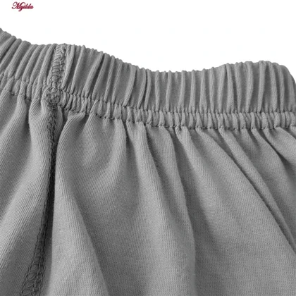 شورت مردانه ماییلدا مدل پادار پنبه‌ای طوسی کد 4702