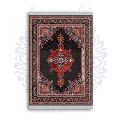 *جدید* فرشینه از جنس پارچه شانل مخمل ترک طرح فانتزی برند دفه کد 825