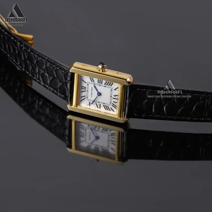 ساعت کارتیه بند چرمی Cartier Tank Solo GKW1