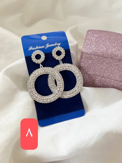 گوشواره مجلسی فول نگین
