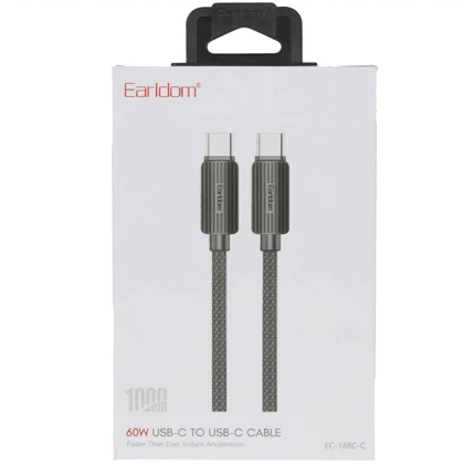 کابل تایپ سی ارلدام Earldom مدل EC-188C-C توان 160 وات یک متری