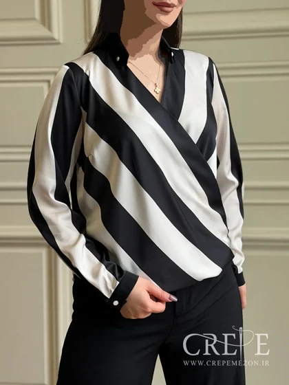 شومیز چپ و راستی طرحدار