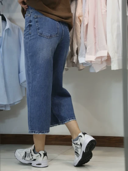 شلوارجین وایدلگ زنانه HNF مدل7111.2