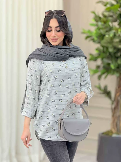 شومیز طرح گل بابونه
