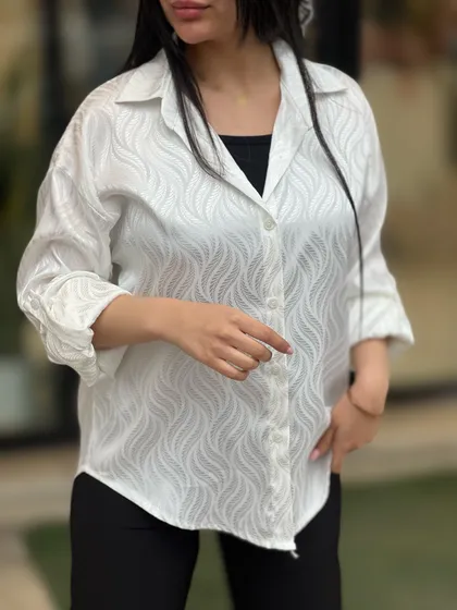 شومیز مانتویی ساتن کد 751