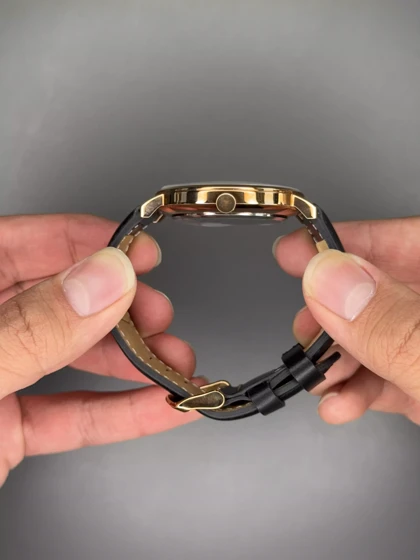 ساعت مچی دنیل ویلینگتون ثانیه بغل بند چرمی مشکی Daniel Wellington