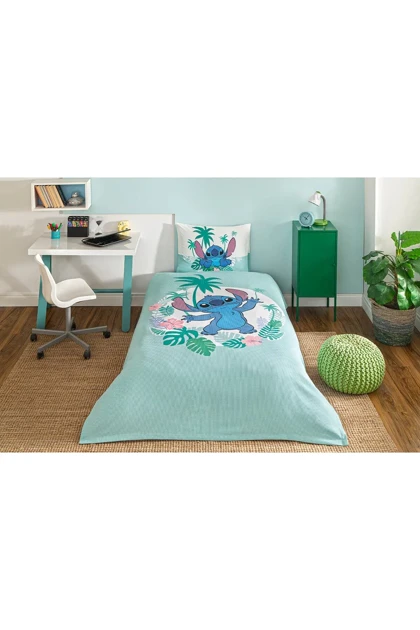 سرویس روتختی یک نفره Özdilek مدل Stitch Summer پنبه - نعنایی