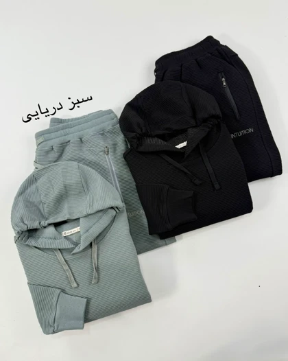 ست هودی و شلوار کرکره ای کد محصول 1523