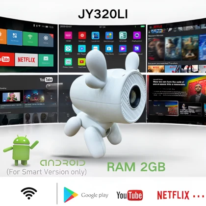 مینی ویدئو پروژکتور هوشمند قابل حمل JY320LI