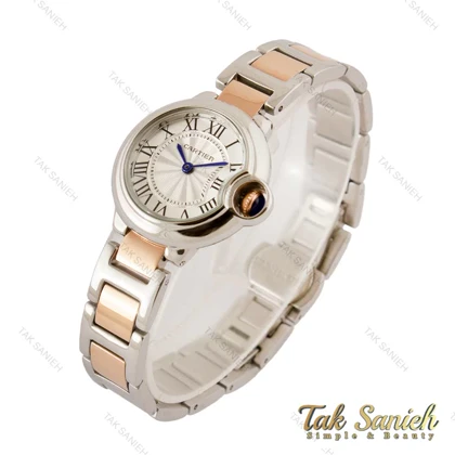 ساعت کارتیر بالن بلو زنانه اسمال رزگلد نقره ای Cartier-4195-L