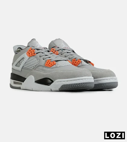 کفش کتانی ساق‌دار مردانه و زنانه طوسی NIKE jordan 4 مدل 7719
