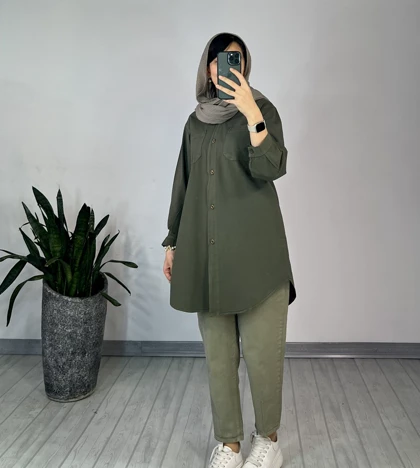مانتو بلند غنچه