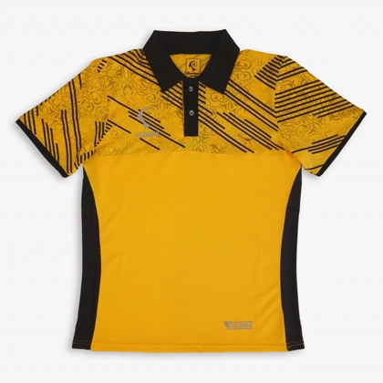 پلوشرت یقه‌دار ورزشی مردانه طرح لاین‌آرت