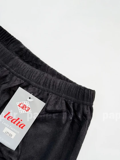 شلوار مخمل مشکی ساده