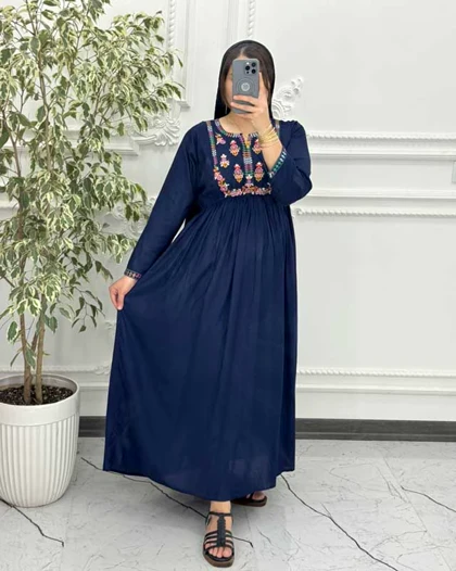پیراهن گلدوزی رزیتا 6045