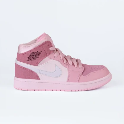 کتانی مستر مدل NIKE air jordan ساق‌دار صورتی کد 0001