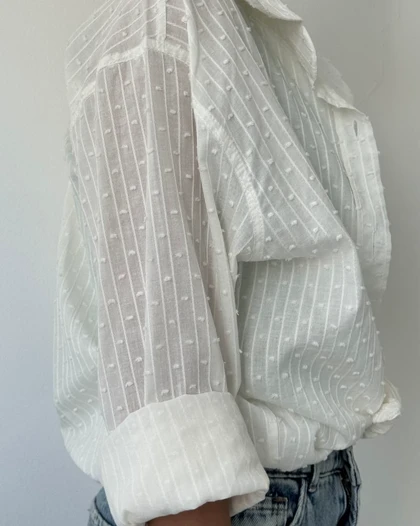 شومیز زاپ پشت پیلی کد 500436