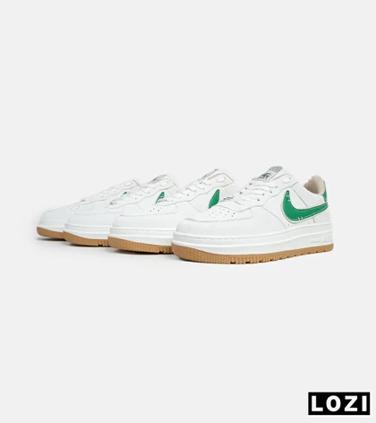 کفش مردانه و زنانه سفید سبز NIKE AIR FORCE