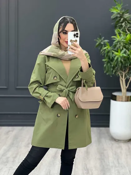 بارانی ژیله دکمه دار