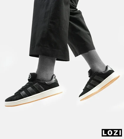 کفش کتانی زنانه و مردانه مشکی ADIDAS Campus مدل 4161